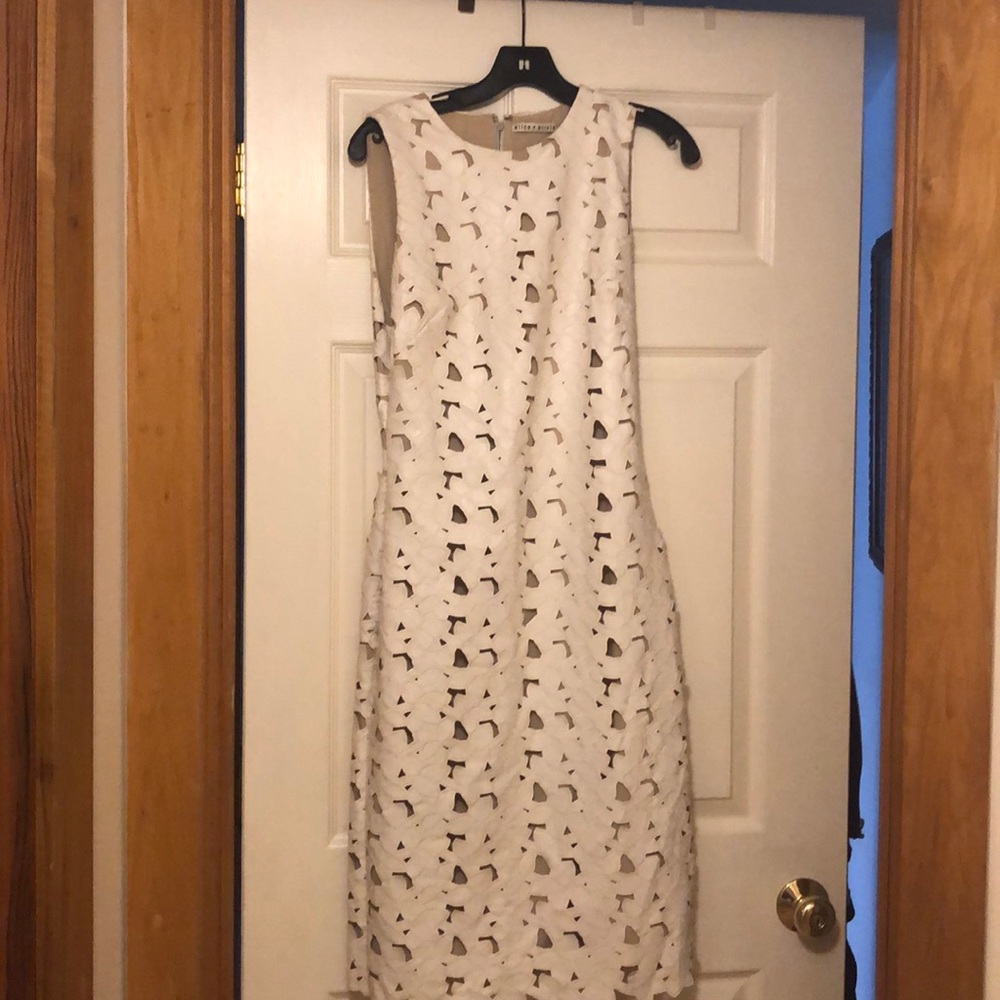 Leather dress with cut outs- fully lined